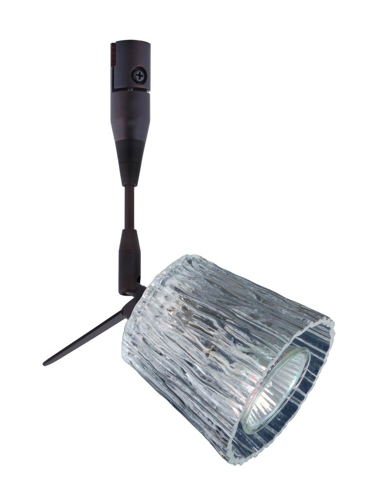 Besa Spotlight With 12" Stem Nico 3 Bronze Clear Stone 1x50W Halogen Mr16