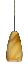 Besa Lighting 1BC-1509HN-MED-BR - Besa Chrissy Pendant Bronze Honey 1x50W B10 Medium Base