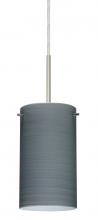 Besa Lighting 1BC-4404TN-MED-SN - Besa Stilo 7 Pendant Satin Nickel Titan 1x40W B10 Med