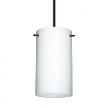 Besa Lighting 1BT-440407-MED-BK - Besa Stilo 7 Pendant Black Opal Matte 1x40W MAX E26 Base