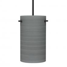 Besa Lighting 1JC-4005TN-BK - Besa Tamburo 5 Pendant, Titan, Black Finish, 1x100W MAX E26 Base