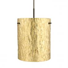 Besa Lighting 1JC-4006GS-BR - Besa Tamburo 8 Pendant, Stone Gold Foil, Bronze Finish, 1x100W MAX E26 Base