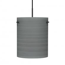 Besa Lighting 1JC-4006TN-BK - Besa Tamburo 8 Pendant, Titan, Black Finish, 1x100W MAX E26 Base