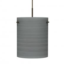 Besa Lighting 1JC-4006TN-BR - Besa Tamburo 8 Pendant, Titan, Bronze Finish, 1x100W MAX E26 Base