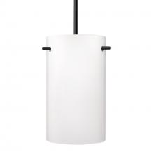 Besa Lighting 1JT-400507-BK - Besa Tamburo 5 Pendant, Opal Matte, Black Finish, 1x100W MAX E26 Base