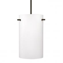 Besa Lighting 1JT-400507-BR - Besa Tamburo 5 Pendant, Opal Matte, Bronze Finish, 1x100W MAX E26 Base