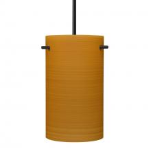 Besa Lighting 1JT-4005OK-BK - Besa Tamburo 5 Pendant, Oak, Black Finish, 1x100W MAX E26 Base