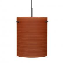 Besa Lighting 1JT-4006CH-BK - Besa Tamburo 8 Pendant, Cherry, Black Finish, 1x100W MAX E26 Base