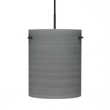 Besa Lighting 1JT-4006TN-BK - Besa Tamburo 8 Pendant, Titan, Black Finish, 1x100W MAX E26 Base