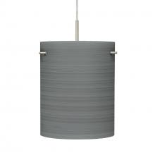 Besa Lighting 1JT-4006TN-SN - Besa Tamburo 8 Pendant, Titan, Black Finish, 1x100W MAX E26 Base