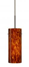 Besa Lighting 1JT-412318-LED-BR - Besa Stilo 10 LED Pendant Amber Cloud Bronze 1x9W LED