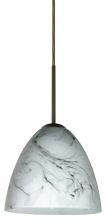 Besa Lighting 1JT-4470MG-LED-BR - Besa Vila LED Pendant Marble Grigio Bronze 1x9W LED