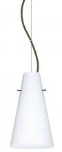 Besa Lighting 1KX-412407-BR - Besa Cierro Cable Pendant Opal Matte Bronze 1x100W Medium Base