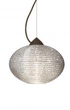 Besa Lighting 1KX-4912GL-LED-BR - Besa Pape 10 Pendant 1Kx Glitter Bronze 1x9W LED