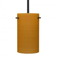 Besa Lighting 1TT-4005OK-BK - Besa Tamburo 5 Stem Pendant, Oak, Black Finish, 1x100W MAX E26 Base