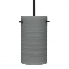 Besa Lighting 1TT-4005TN-BK - Besa Tamburo 5 Stem Pendant, Titan, Black Finish, 1x100W MAX E26 Base