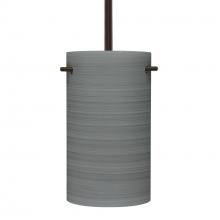 Besa Lighting 1TT-4005TN-BR - Besa Tamburo 5 Stem Pendant, Titan, Bronze Finish, 1x100W MAX E26 Base