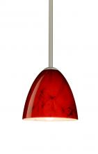 Besa Lighting 1TT-4470MA-LED-SN - Besa Vila LED Pendant Magma Satin Nickel 1x9W LED