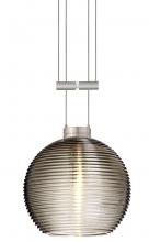 Besa Lighting 1XA-461502-SN - Besa Pendant Kristall 6 Satin Nickel Smoke 1x35W Halogen