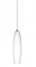 Besa Lighting 1XC-439507-LED-SN - Besa Pendant Zumi Satin Nickel Opal Matte 1x5W LED