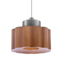 Besa Lighting 1XT-KAOMD-LED-SN - Besa Kao Pendant, Medium Shade, Black Finish, 1x3W LED