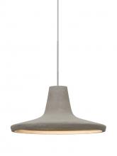 Besa Lighting 1XT-MODUSTN-LED-SN - Besa Modus Cord Pendant, Tan, Satin Nickel Finish, 1x9W LED