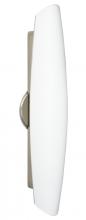 Besa Lighting 272907-LED-SN - Besa Wall Aero 21 Satin Nickel Opal Matte 2x5W LED