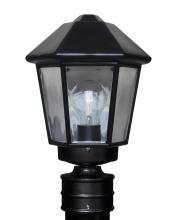 Besa Lighting 327257-POST - Costaluz 3272 Series Post Black 1x75W A19