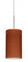 Besa Lighting B-4404CH-MED-SN - Besa Stilo 7 Pendant For Multiport Canopy Satin Nickel Cherry 1x40W B10 Med