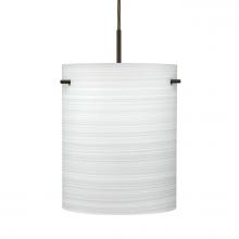 Besa Lighting J-4006KR-BR - Besa Tamburo 8 Pendant, Chalk, Bronze Finish, 1x100W MAX E26 Base