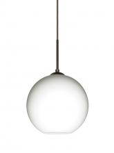 Besa Lighting J-COCO807-BR - Besa Coco 8 Pendant For Multiport Canopy, Opal Matte, Bronze Finish, 1x60W Medium Bas