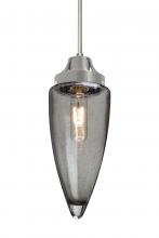 Besa Lighting J-SULUSM-SN - Besa, Sulu Cord Pendant For Multiport Canopy, Smoke Bubble, Satin Nickel Finish, 1x60