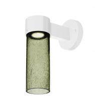 Besa Lighting JUNI10MS-WALL-LED-WH - Besa, Juni 10 Outdoor Sconce, Moss Bubble, White Finish, 1x4W LED