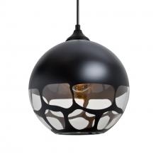 Besa Lighting OP-ROCKYBK-BK - Besa, Rocky Outdoor Pendant, Black, Black Finish, 1x60W E26 Base