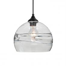 Besa Lighting OP-SPIR8CL-BK - Besa Spirit 8 Outdoor Pendant, Clear, Black Finish, 1x60W E26 Base