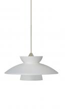 Besa Lighting X-271825-SN - Besa Pendant For Multiport Canopy Trilo 7 Satin Nickel Frost 1x50W Halogen