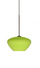 Besa Lighting X-541035-BR - Besa Pendant For Multiport Canopy Peri Bronze Chartreuese 1x50W MAX GY6.35 Base