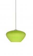 Besa Lighting X-541035-SN - Besa Pendant For Multiport Canopy Peri Satin Nickel Chartreuese 1x50W MAX GY6.35 Base