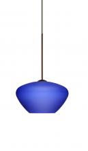 Besa Lighting X-541087-BR - Besa Pendant For Multiport Canopy Peri Bronze Blue Matte 1x50W MAX GY6.35 Base