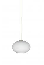 Besa Lighting X-561207-SN - Besa Pendant For Multiport Canopy Lasso Satin Nickel Opal Matte 1x50W MAX GY6.35 Base