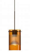 Besa Lighting X-6524EG-BR - Besa Pendant For Multiport Canopy Scope 4 Bronze Armagnac/Frost 1x50W MAX GY6.35 Base MR16