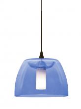 Besa Lighting X-SPURBL-LED-BR - Besa Spur Cord Pendant For Multiport Canopy, Blue, Bronze Finish, 1x3W LED