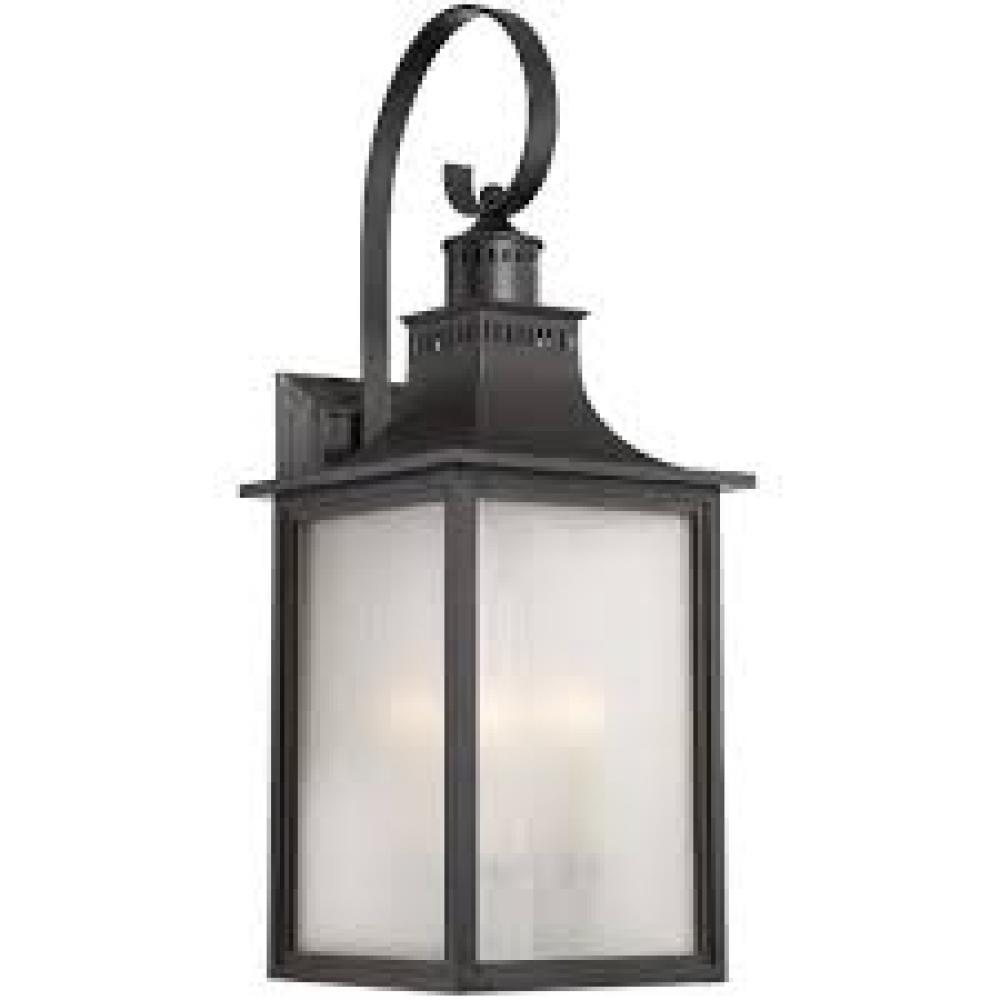 Monte Grande 1-Light Outdoor Wall Lantern in Slate