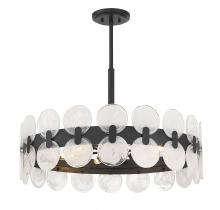 Savoy House 1-3720-6-89 - Boca 6-Light Chandelier in Matte Black