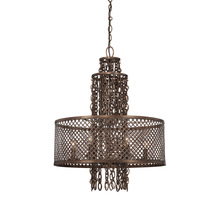 Savoy House 1-7600-6-131 - Guilded Bronze Drum Shade Chandelier