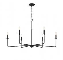 Savoy House 1-2221-6-89 - Salerno 6-Light Chandelier in Matte Black