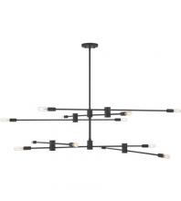 Savoy House 1-7001-12-89 - Lyrique 12-Light Chandelier in Matte Black