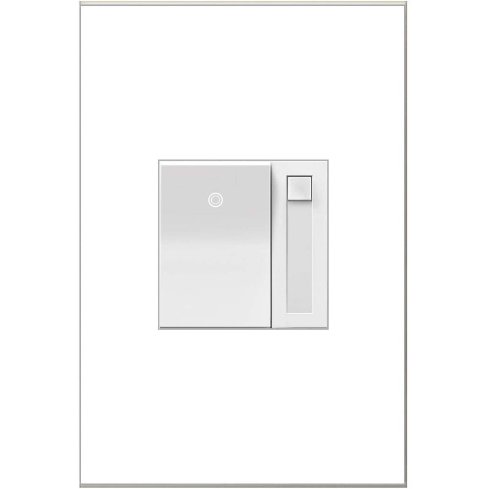 adorne® 450W CFL/LED Paddle Dimmer, White, with Microban®