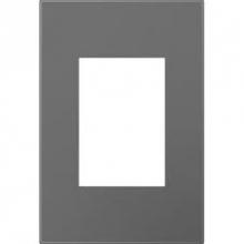 Legrand AWP1G3MG4 - adorne® Magnesium One-Gang-Plus Screwless Wall Plate with Microban®