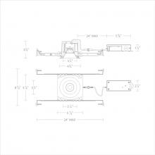 WAC US R3BRD-FCS-BN - Ocular 3.0 5CCT Round Donwlight Trim and Remodel Housing with New Construction Frame-In Kit and Dr